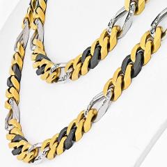  Bvlgari Bulgari Bvlgari 18K Two Tone Vintage Diamond Link Necklace - 3958034