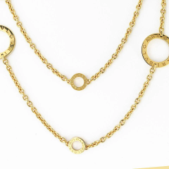  Bvlgari Bulgari Bvlgari 18K Yellow Gold 37 Inches Chain Necklace - 4148022