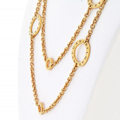  Bvlgari Bulgari Bvlgari 18K Yellow Gold 37 Inches Chain Necklace - 4148024