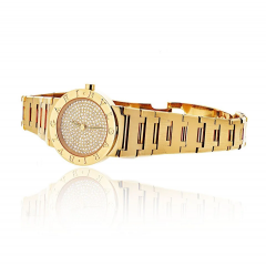  Bvlgari Bulgari Bvlgari 18K Yellow Gold BB 26 DGG Diamond Dial Wrist Size 6 Watch - 4135414