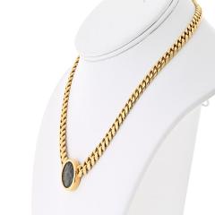  Bvlgari Bulgari Bvlgari 18K Yellow Gold Monete Coin 4 BC Sicilian Greek Necklace - 4175018