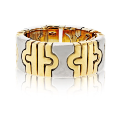  Bvlgari Bulgari Bvlgari 18K Yellow Gold Silver Parentesi Ring - 3982240