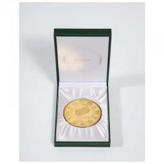  Bvlgari Bulgari Bvlgari Bulgari Sterling Silver Gilt Oversized Casino Paperweight Coin Vegas  - 3899551