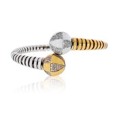  Bvlgari Bulgari Bvlgari Bypass Enigma Diamond Spinning Bracelet - 4447109