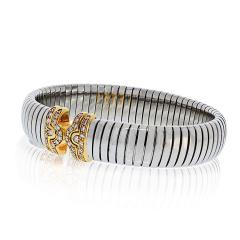  Bvlgari Bulgari Bvlgari Parentesi Diamond Cuff Bracelet - 4375592