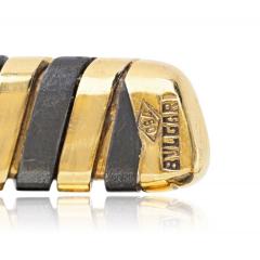  Bvlgari Bulgari Serpenti 18K YG Blackened Steel Circa 1965 Jaeger LeCoultre Manual Watch - 4642106