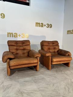  C B Italia Pair of 2 Afra Tobia Scarpa Coronado Chairs for C B Italia 1960s - 3456403