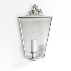  C G Hallberg PAIR OF SWEDISH GRACE POLISHED PEWTER SCONCES BY C G HALLBERG STOCKHOLM  - 3410730