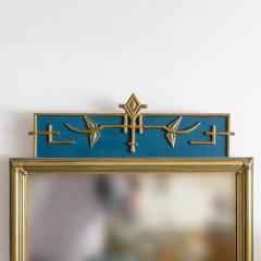  C J Eriksson Co Swedish Art Deco Mirror in Blue and Gold by C J Eriksson Co  - 599608