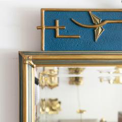  C J Eriksson Co Swedish Art Deco Mirror in Blue and Gold by C J Eriksson Co  - 599610