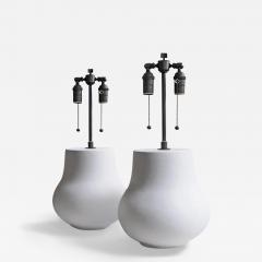  C J Peters Pair of plaster lamps - 3939822