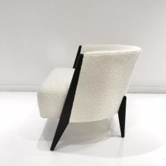  CF Modern by Irwin Feld Pair of Bespoke Boucle Hudson Chairs - 2395504