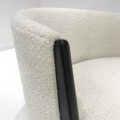  CF Modern by Irwin Feld Pair of Bespoke Boucle Hudson Chairs - 2395506