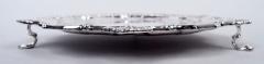  CJ Vander Ltd English Georgian Sterling Silver Shell Scroll Salver 1934 - 4543037