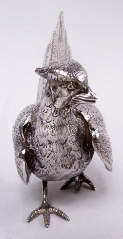 CJ Vander Ltd Pair of Traditional English Sterling Silver Pheasants 1966 - 3984093