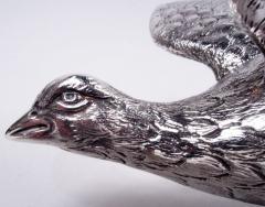  CJ Vander Ltd Pair of Traditional English Sterling Silver Pheasants 1966 - 3984094