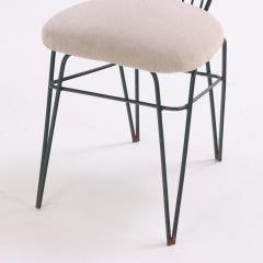  COMTE A set of four iron and bronze side chairs attributed to Comte C 1950  - 4217673