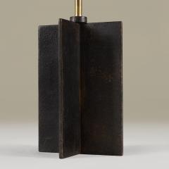  COMTE Pair of Jean Michel Frank Croisillon iron Lamps by Comte Argentina c 1935 - 4523246