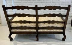  Cal Mode Cal Mode Rustic Dark Oak French Country Down Filled Settee Sofa - 3244923