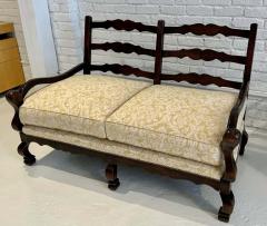  Cal Mode Cal Mode Rustic Dark Oak French Country Down Filled Settee Sofa - 3244924