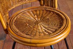  Calif Asia Wicker Swivel Stool Chairs by Calif Asia - 4215941