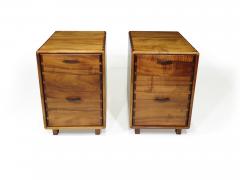  California Studio Pair of California Studio Craft Koa Filing Cabinets - 3039114