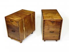  California Studio Pair of California Studio Craft Koa Filing Cabinets - 3039116