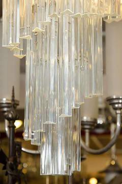  Camer Glass Dramatic Five Tier Murano Glass Chandelier by Camer - 452171