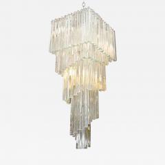  Camer Glass Dramatic Five Tier Murano Glass Chandelier by Camer - 455754