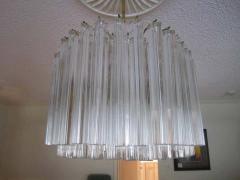  Camer Glass Large Oval Venini Camer Tiered Triedri Murano Chandelier - 1800562