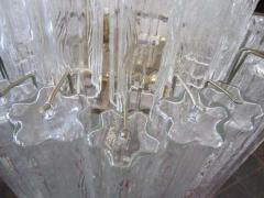  Camer Glass Monumental 6 Foot Camer Venini Glass Tronchi Tube Chandelier Mid century Modern - 1877328