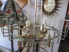  Camer Glass Monumental 6 Foot Camer Venini Glass Tronchi Tube Chandelier Mid century Modern - 1877341