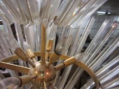  Camer Glass Murano Starburst Camer Glass Five Tier Chandelier Mid Century Modern - 1350427