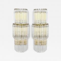  Camer Glass Pair of mid century Murano glass wall lights by Camer - 3143850