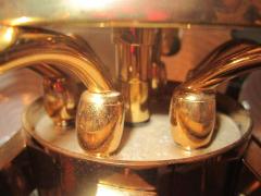  Camer Glass Stunning Pink Camer Glass Lily Chandelier Hollywood Regency - 1768314