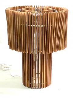  Campana Brothers Rare Wood Lamp Art Object Table Lamp by the Campana Brothers - 4116815