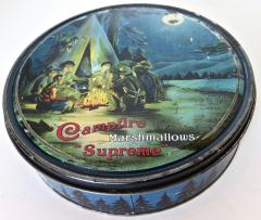  Campfire Supreme Marshmallow Tin Boy Scout Motif American Circa 1915 - 2756189