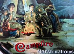  Campfire Supreme Marshmallow Tin Boy Scout Motif American Circa 1915 - 2756221