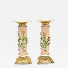  Capodimonte Pr FLORAL ENCRUSTED CAPODIMONTE PEDESTALS - 4078615