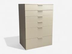  Cappellini Guilio Cappelini Cream Matte Lacquer Highboy Italy 2010s - 4316651