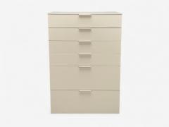  Cappellini Guilio Cappelini Cream Matte Lacquer Highboy Italy 2010s - 4316652