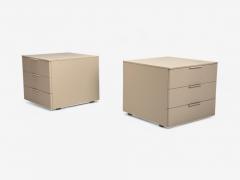  Cappellini Guilio Cappelini Cream Matte Lacquer Nightstands Italy 2010s - 4316784