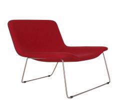  Cappellini Matching Pair of Midcentury Italian Postmodern Red Lounge Chairs by Cappellini - 2427861