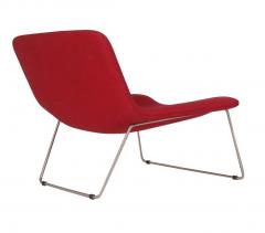  Cappellini Matching Pair of Midcentury Italian Postmodern Red Lounge Chairs by Cappellini - 2427862