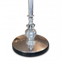  Carl Hallberg Workshop Elegant Swedish Grace Lamp in Silver by Carl Gustave Hallberg - 2738635