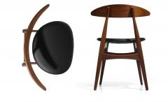  Carl Hansen Son Hans J Wegner Danish Teak Dining Chairs CH 33 for Carl Hansen - 3203094