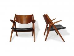  Carl Hansen Son Pair of Sawbuck Chairs CH28 by Hans Wegner 1951 - 3063762