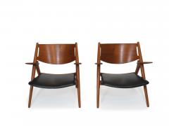  Carl Hansen Son Pair of Sawbuck Chairs CH28 by Hans Wegner 1951 - 3063767