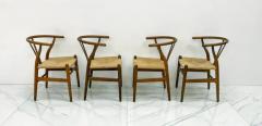  Carl Hansen Son Set of 4 Vintage Patinated Hans Wegner CH24 Wishbone Dining Chairs in Oak - 3175872