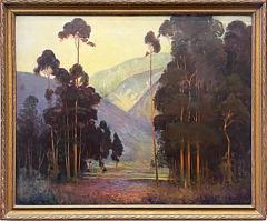  Carl de Courcey Large 1929 Carl de Courcey Ohio Landscape Oil Painting - 3574484